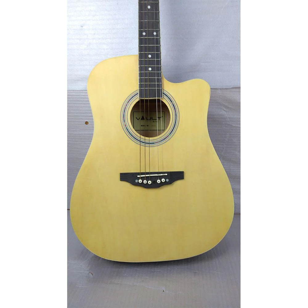 Vault ED-10CE 41 inch Cutaway Electro Acoustic Guitar - Natural - Open Box B Stock - Image 27