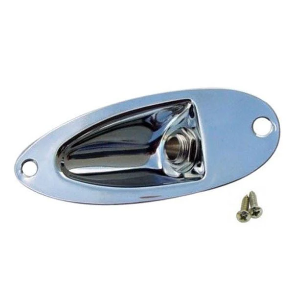 Vault Electric Guitar Jack Plate - Chrome