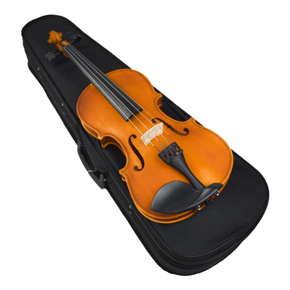 Vault Enorm Solid Spruce Top 4/4 Violin with Bow, Rosin & Case (Outfit) - Image 6