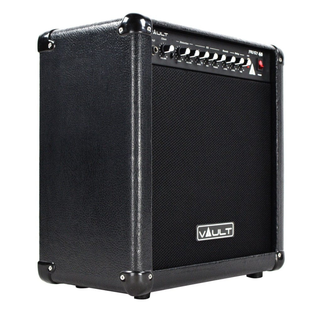 Vault Frenzy 40 Watt Combo Guitar Amplifier with Analog Distortion, Reverb & Delay All Playable Together - Open Box - Image 2
