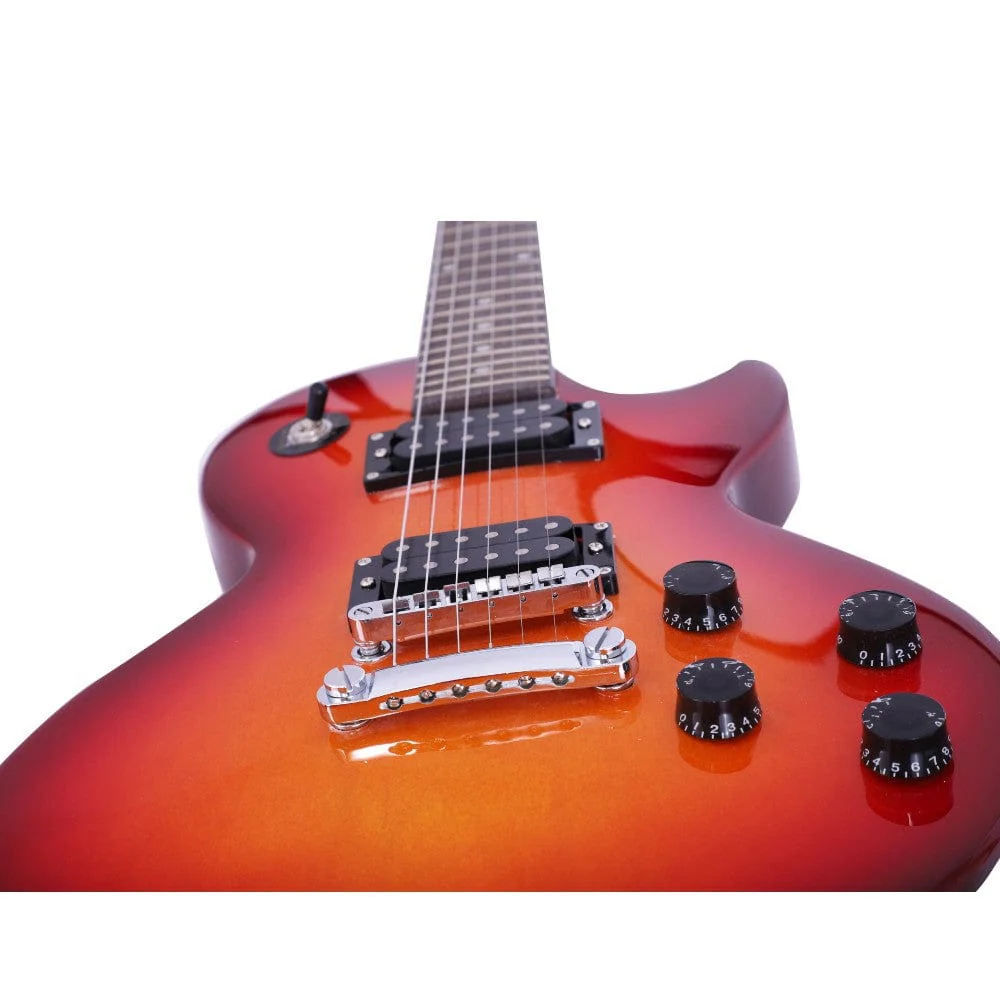 Vault LP1 Les Paul Style Electric Guitar with Vault Play True Wireless Earbuds - Image 30