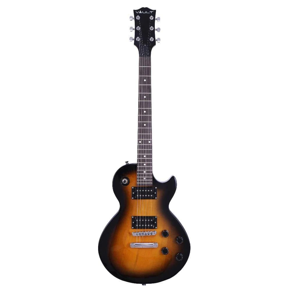 Vault LP1 Les Paul Style Electric Guitar with Vault Play True Wireless Earbuds - Image 32