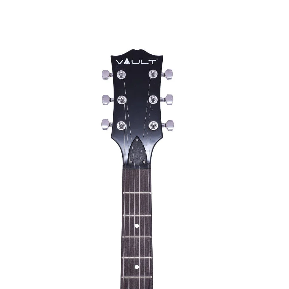 Vault LP1 Les Paul Style Electric Guitar with Gigbag, Amplifier, Tuner, Cable, Polishing Cloth & Ebook - Image 15