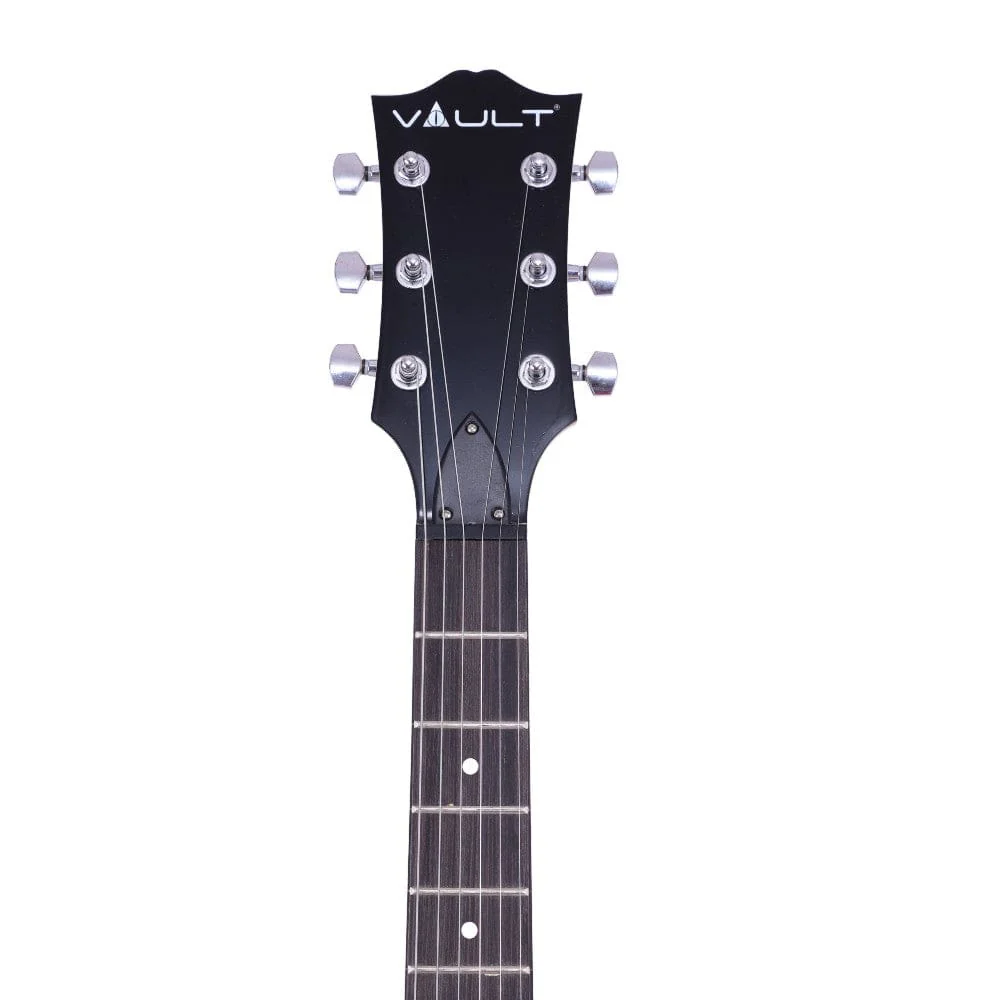 Vault LP1 Les Paul Style Electric Guitar with Gigbag, Amplifier, Tuner, Cable, Polishing Cloth & Ebook - Image 6