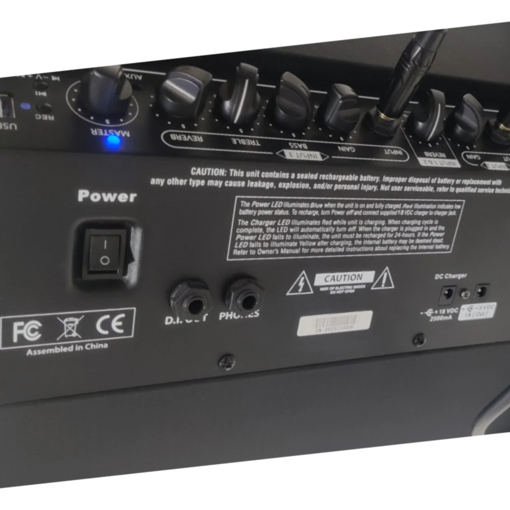 Vault Nomad 40 Forty-Watt Battery Powered Portable 3-Channel Multi Instrument and Vocals Amplifier - Image 8