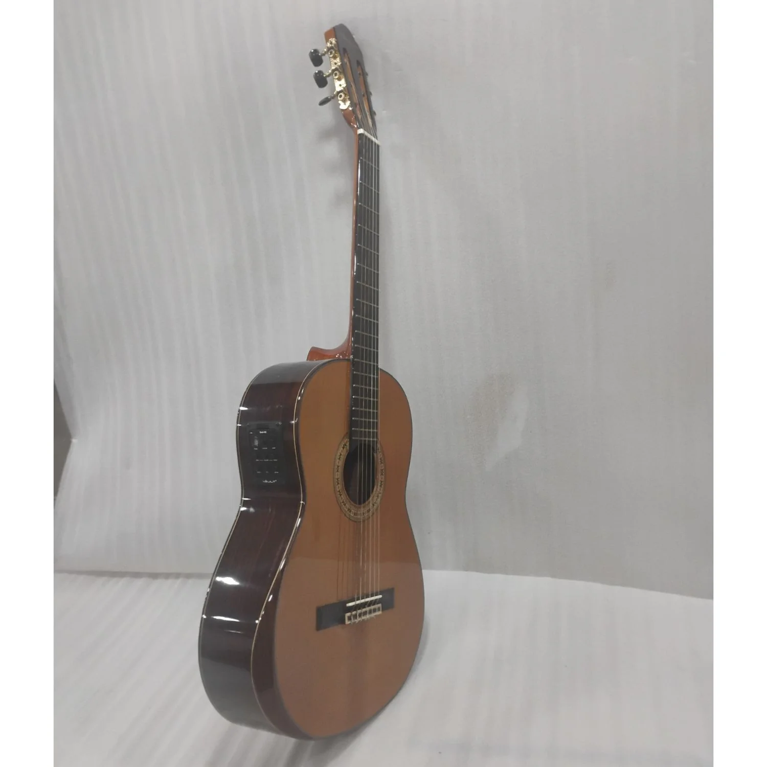 Vault Performer Pro Premium Classical Guitar with All Solid wood and Transacoustic EQ with Delay, Reverb, Chorus onboard effects - Open Box - Image 14
