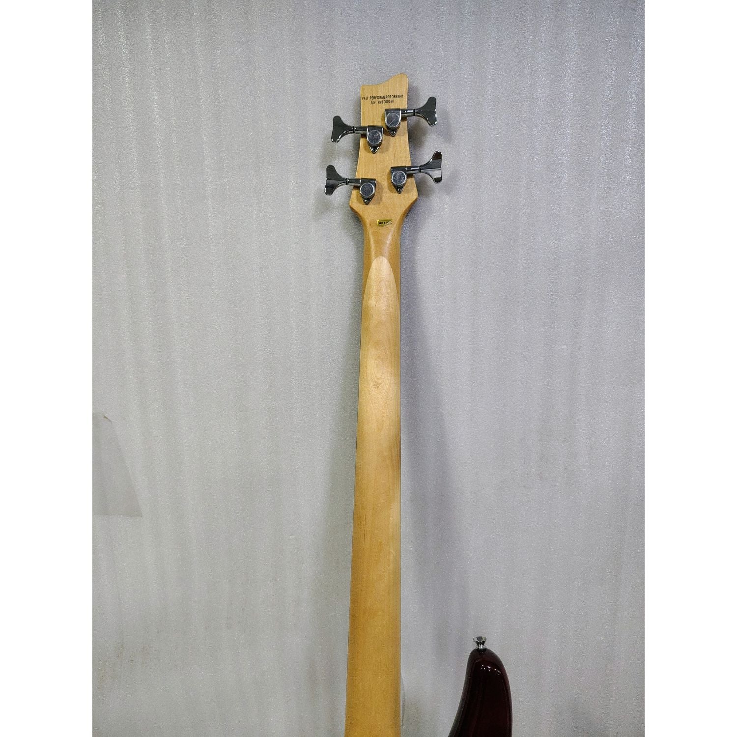 Vault Performer Pro RB4 Four String Electric Bass Guitar with Gigbag - High Gloss Solid Mahogany - Open Box - Image 22