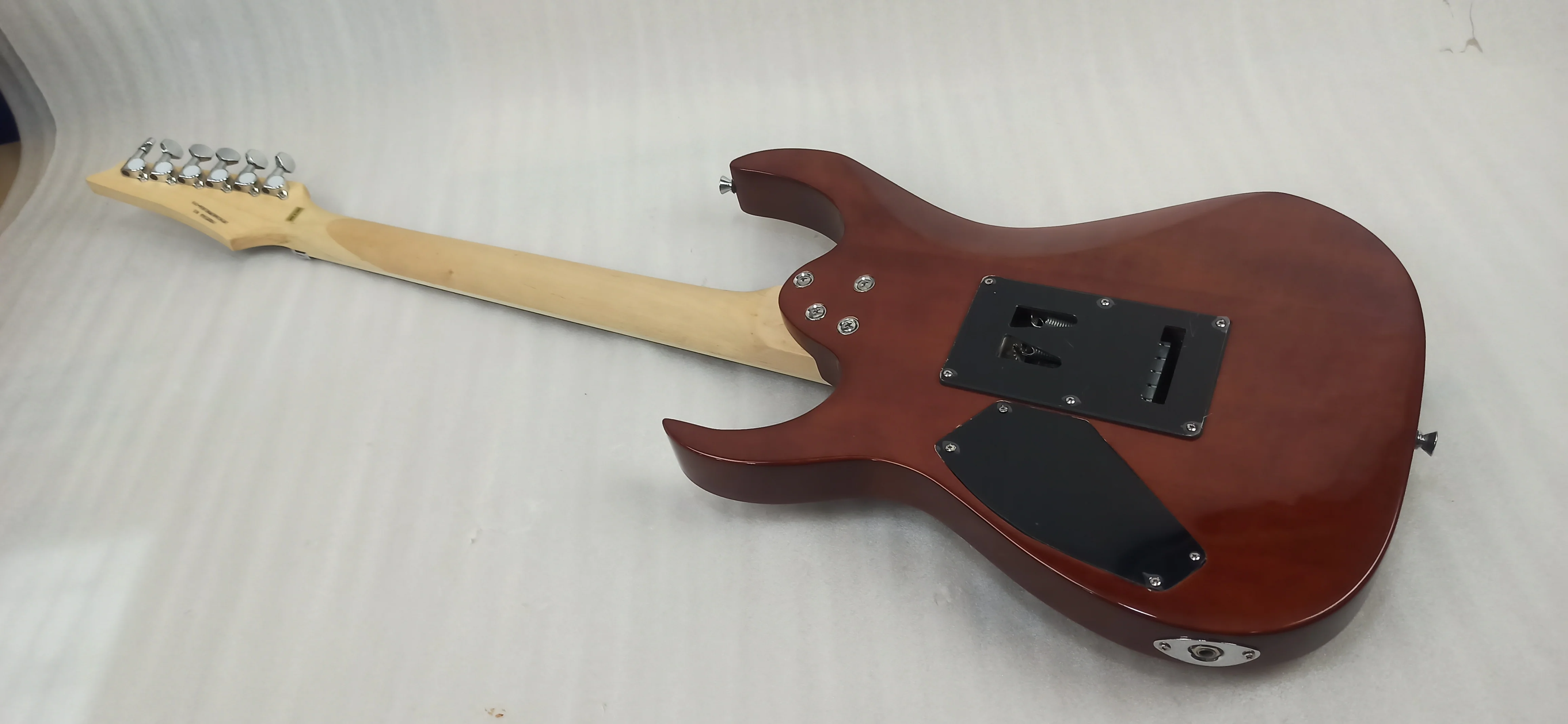 Vault Performer Pro RG 6 String Electric Guitar - High Gloss Solid Mahogany - Open Box - Image 3