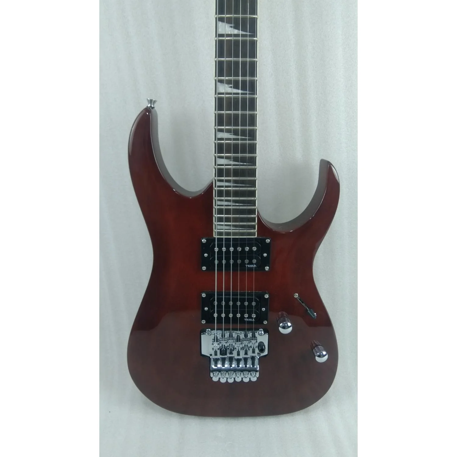Vault Performer Pro RG 6 String Electric Guitar - High Gloss Solid Mahogany - Open Box - Image 31