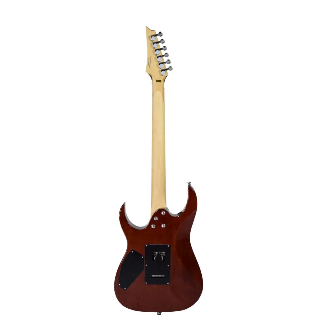 Vault Performer Pro RG 6 String Electric Guitar with Gigbag - High Gloss Solid Mahogany - Image 4