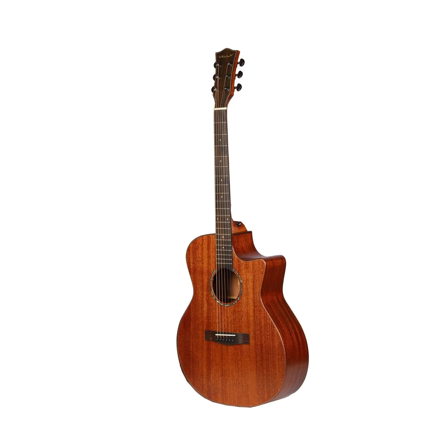 Vault S360T-SK 41 inch Premium Cutaway Electro Acoustic Guitar with Fishman Pickup - Image 3