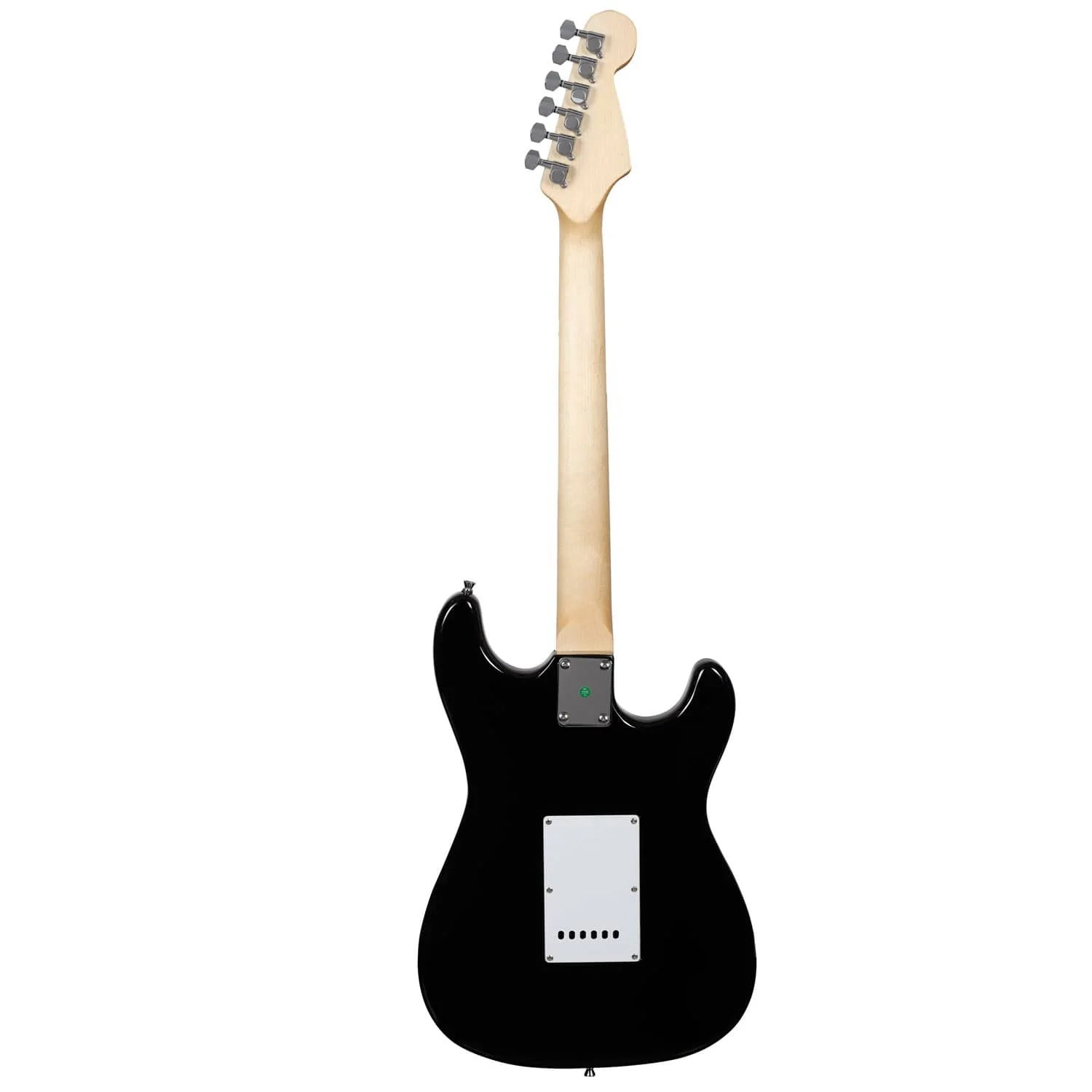 Vault ST1M Left-Handed 6-String Electric Guitar - Black - Image 2