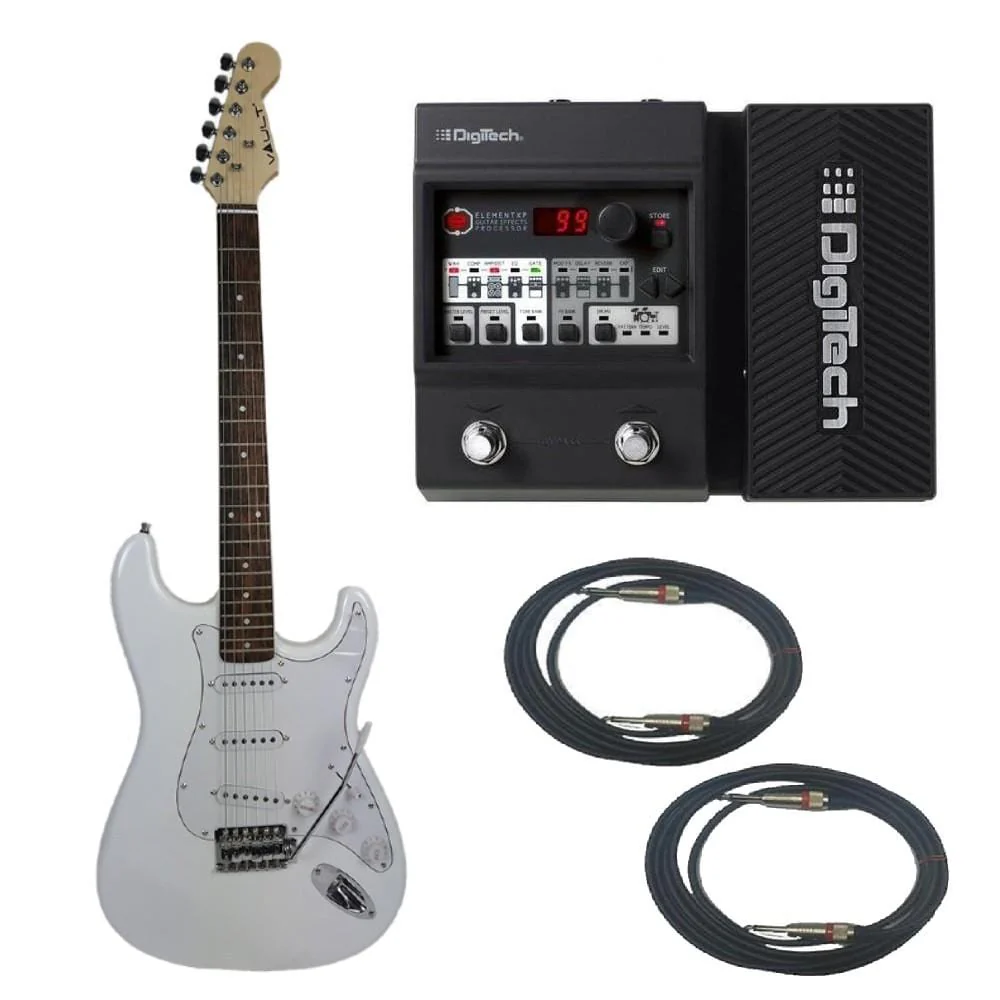 Vault ST1RW Electric Guitar Digitech Element XP ELMTXPV-01 Guitar Processor Bundle - Image 17