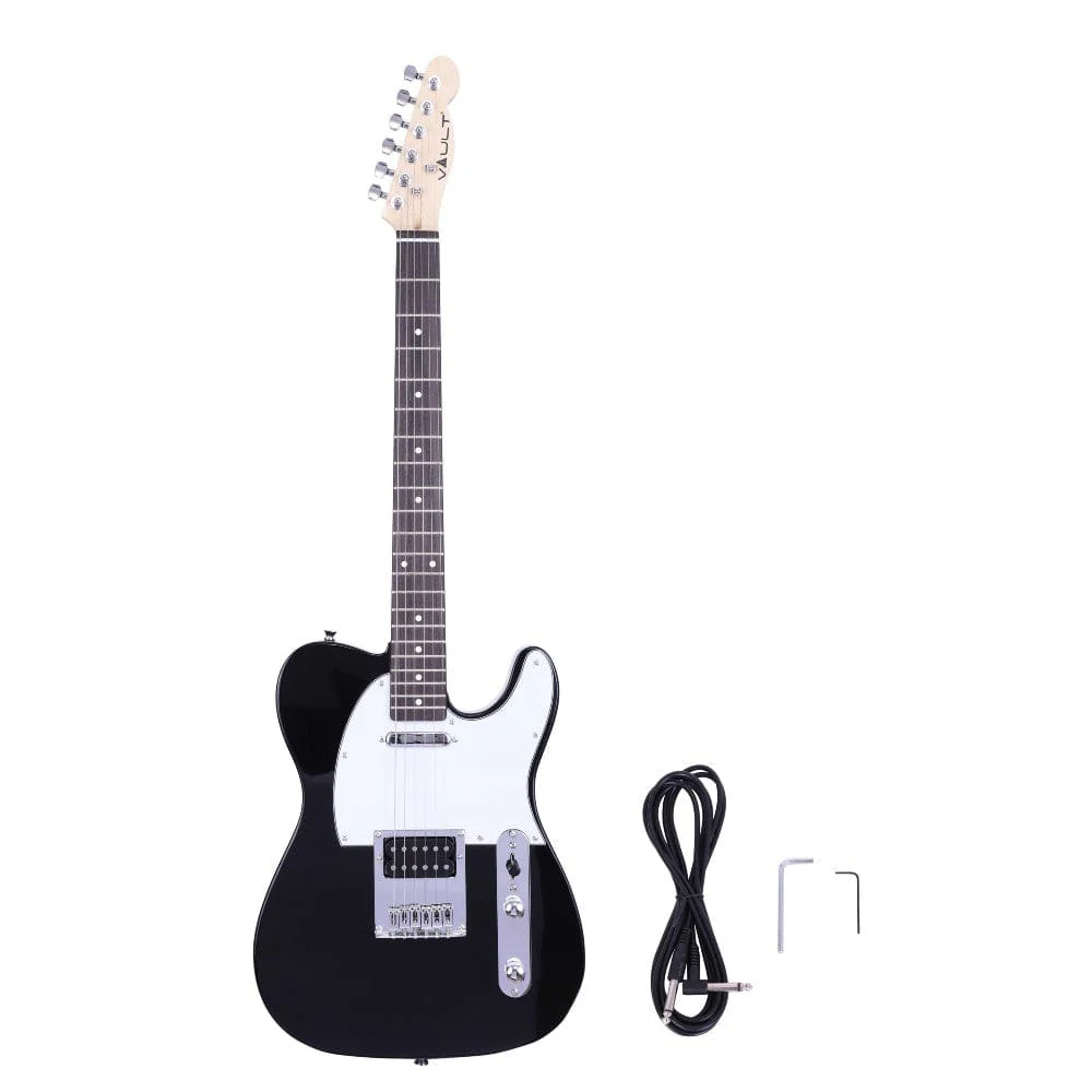 Vault TL1 Tele Style Electric Guitar with Gigbag, Amplifier, Tuner, Cable, Polishing Cloth & Ebook - Image 9