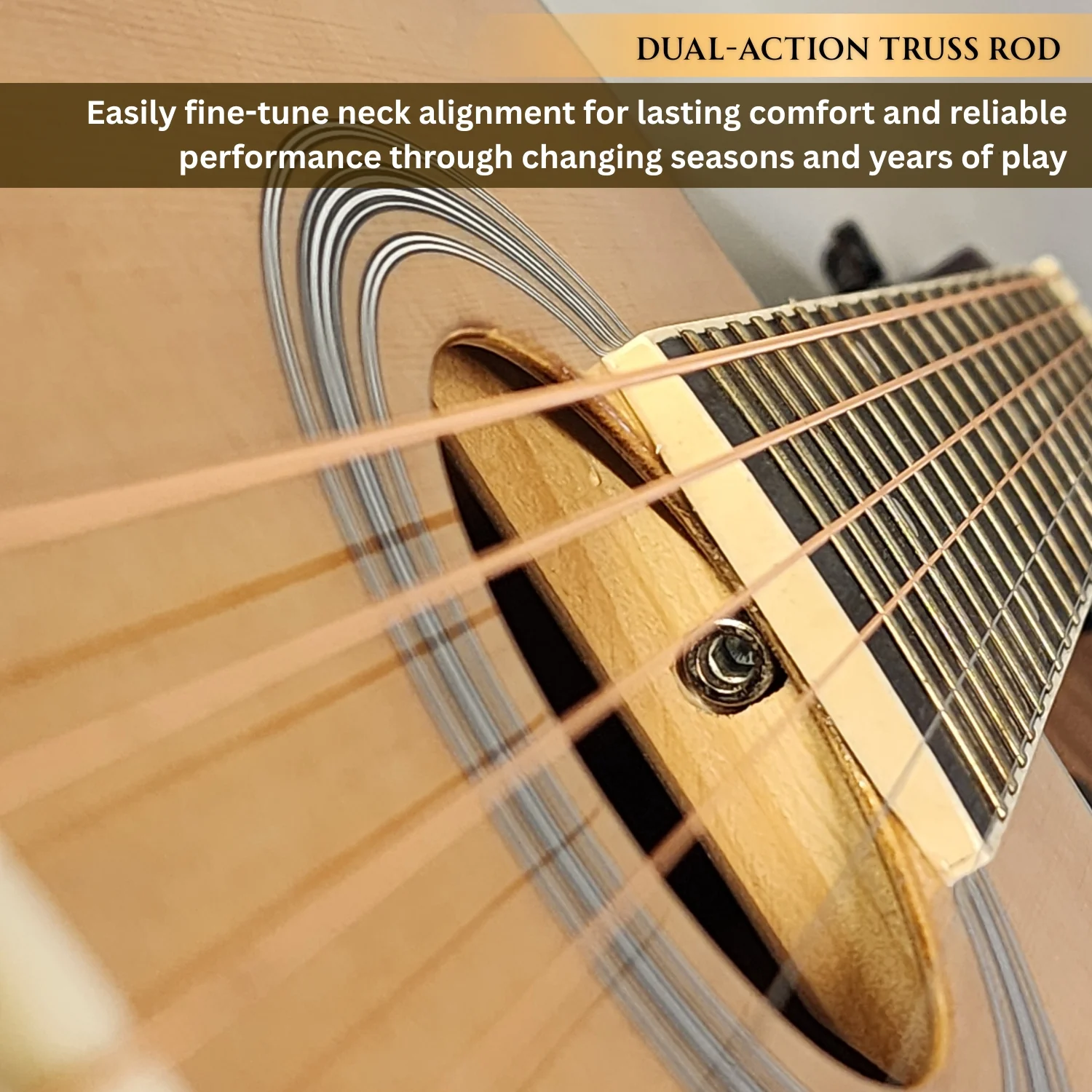 Vault Traveler 34 Inch Acoustic Guitar With Truss Rod, Bag, Strap, Strings, Polishing Cloth, String Winder and Picks - Perfect for Kids (Age 9-12 Years) - Image 8