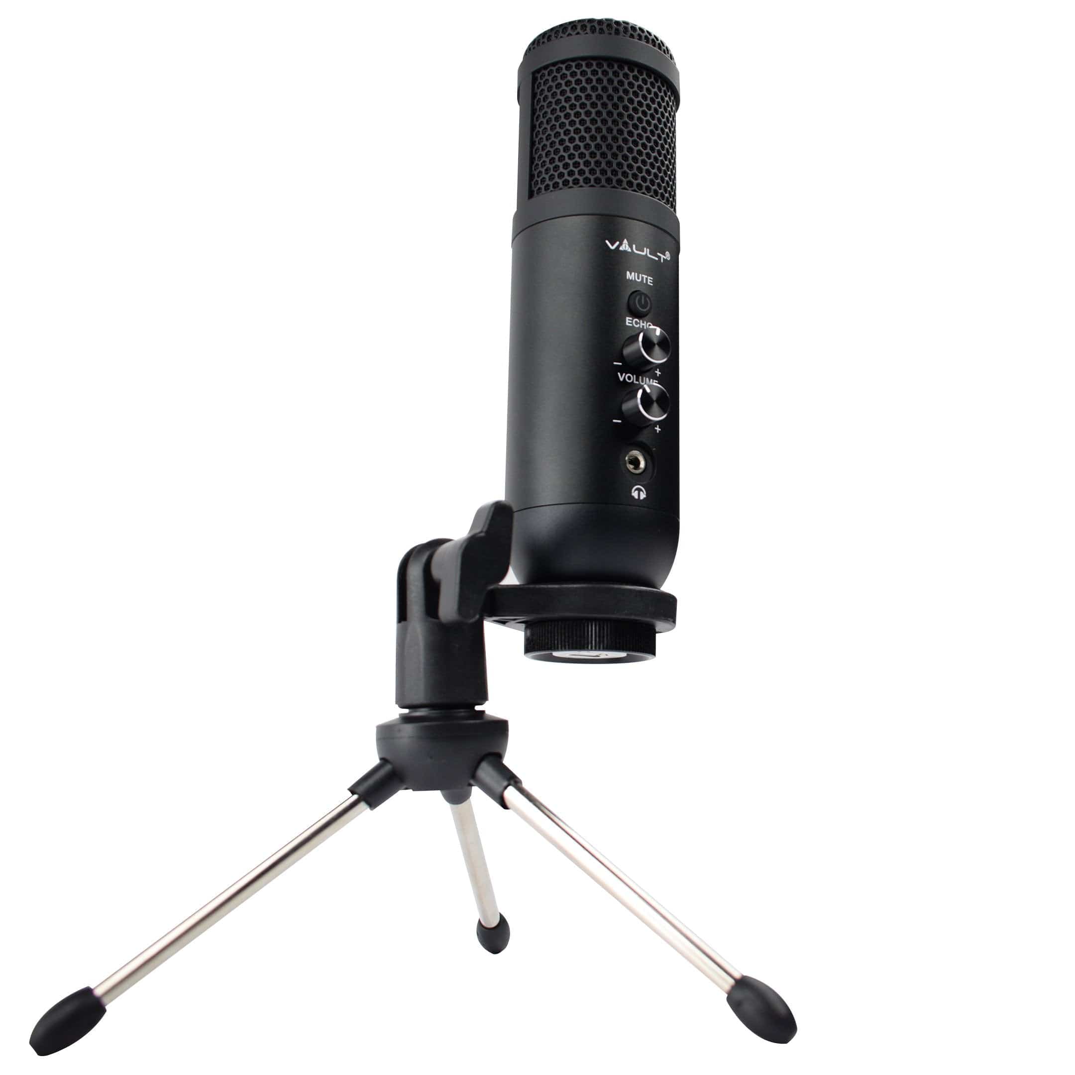 Vault UCM-FX USB Condenser Podcast Microphone Kit with built in headphone out Volume /Gain control and Mute button for Gaming, Podcasting, Conference Calls, Recording, Singing and Dubbing - (USB Mic - E01) - Image 6