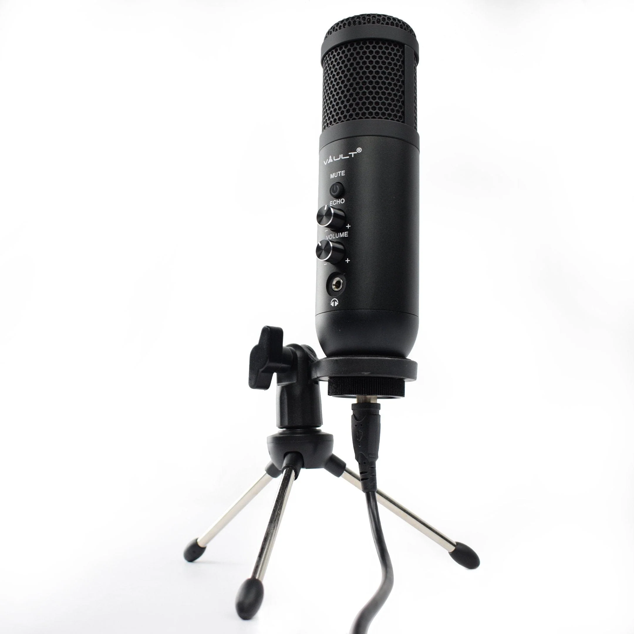 Vault UCM-FX USB Condenser Podcast Microphone Kit with built in headphone out Volume /Gain control and Mute button for Gaming, Podcasting, Conference Calls, Recording, Singing and Dubbing - (USB Mic - E01) - Image 7