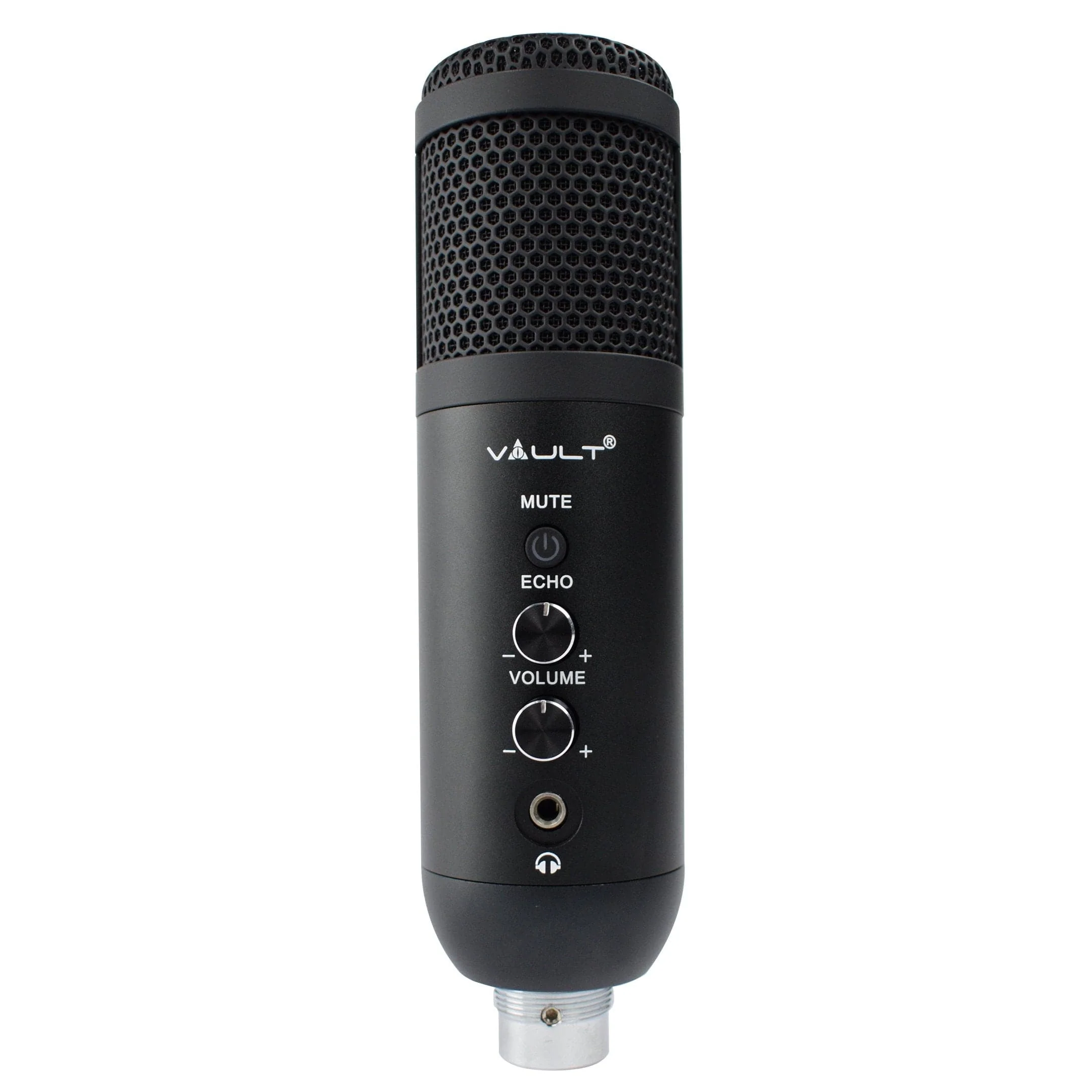 Vault UCM-FX USB Condenser Podcast Microphone Kit with built in headphone out Volume /Gain control and Mute button for Gaming, Podcasting, Conference Calls, Recording, Singing and Dubbing - (USB Mic - E01) - Open Box