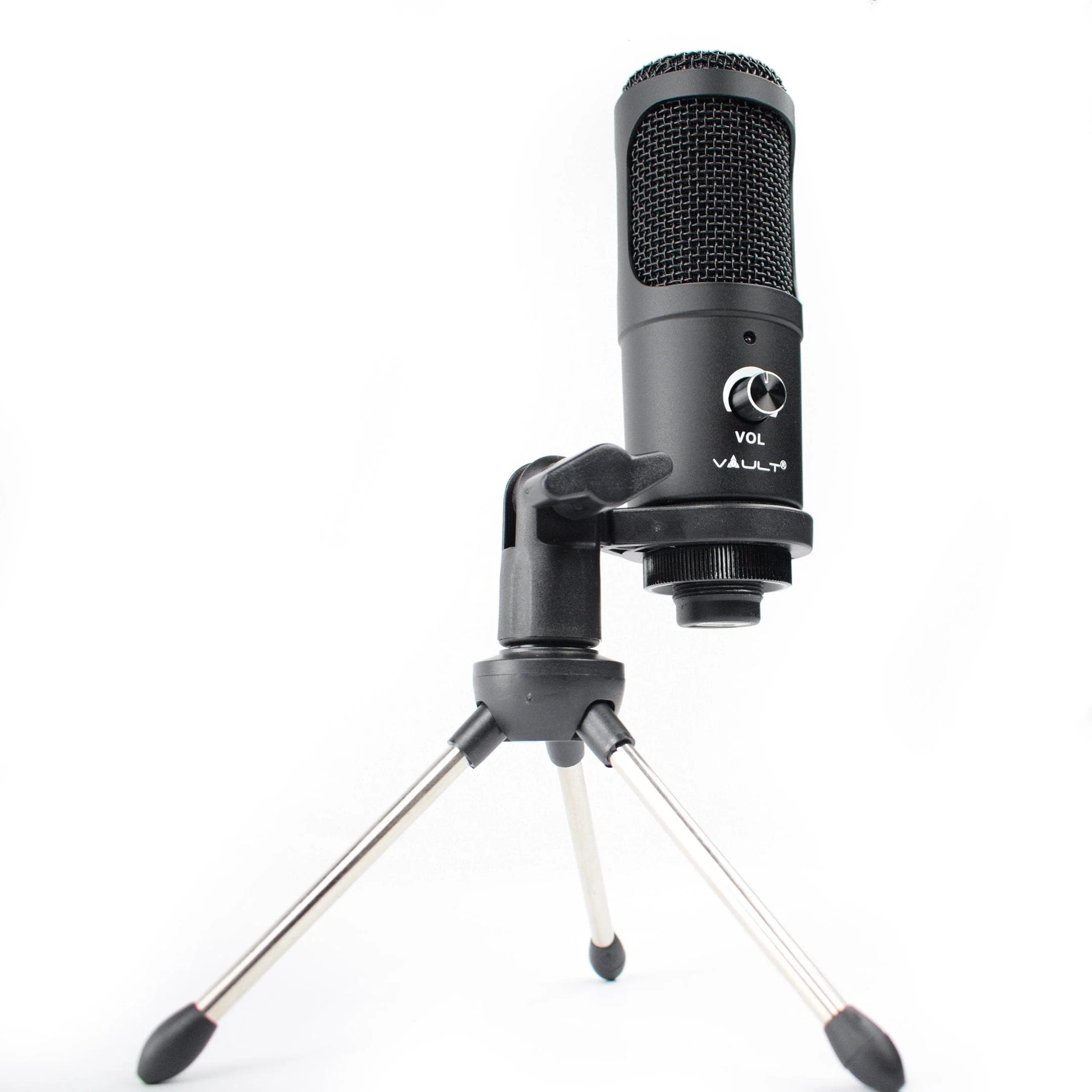 Vault UCM USB Condenser Podcast Microphone Kit - High-Performance Studio Condenser USB Microphone With Tripod Stand, Volume for YouTube, Videos, Singing, Recording, Gaming, Podcasting, Speech, Conference, Meeting, etc. - Open Box - Image 4