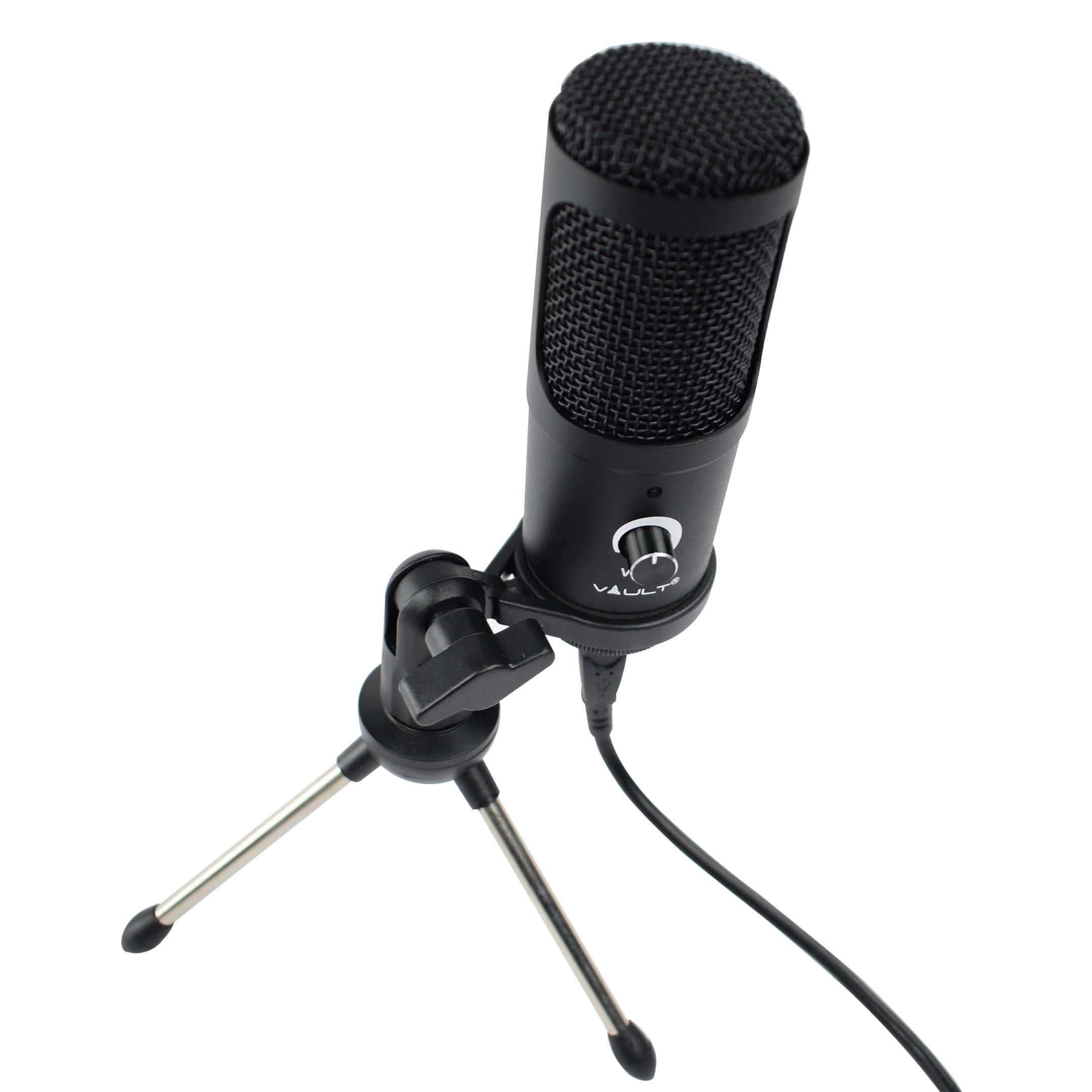 Vault UCM USB Condenser Podcast Microphone Kit - High-Performance Studio Condenser USB Microphone With Tripod Stand, Volume for YouTube, Videos, Singing, Recording, Gaming, Podcasting, Speech, Conference, Meeting, etc. - Open Box - Image 6