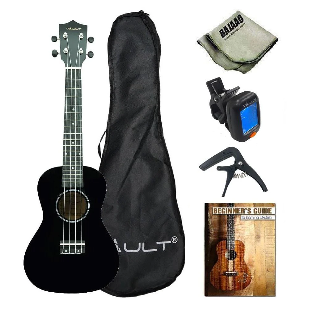 Vault UK-003 Concert Colourful 23-Inch Ukulele With Gig Bag, Tuner, Capo, Polishing Cloth & Ebook - Image 13