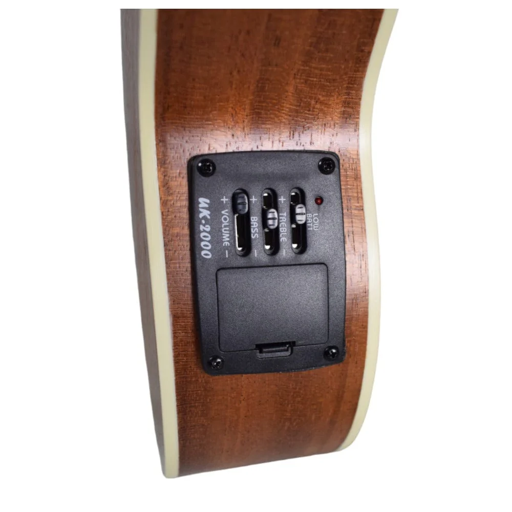 Vault UK-1000CCE 23-Inch Solid Spruce Top Premium Semi Cutaway Electro- Acoustic Concert Ukulele - Image 2