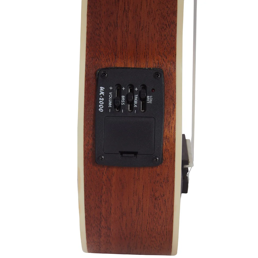Vault UK-1000SCE 21-Inch Solid Spruce Top Premium Semi Cutaway Electro-Acoustic Soprano Ukulele - Image 5