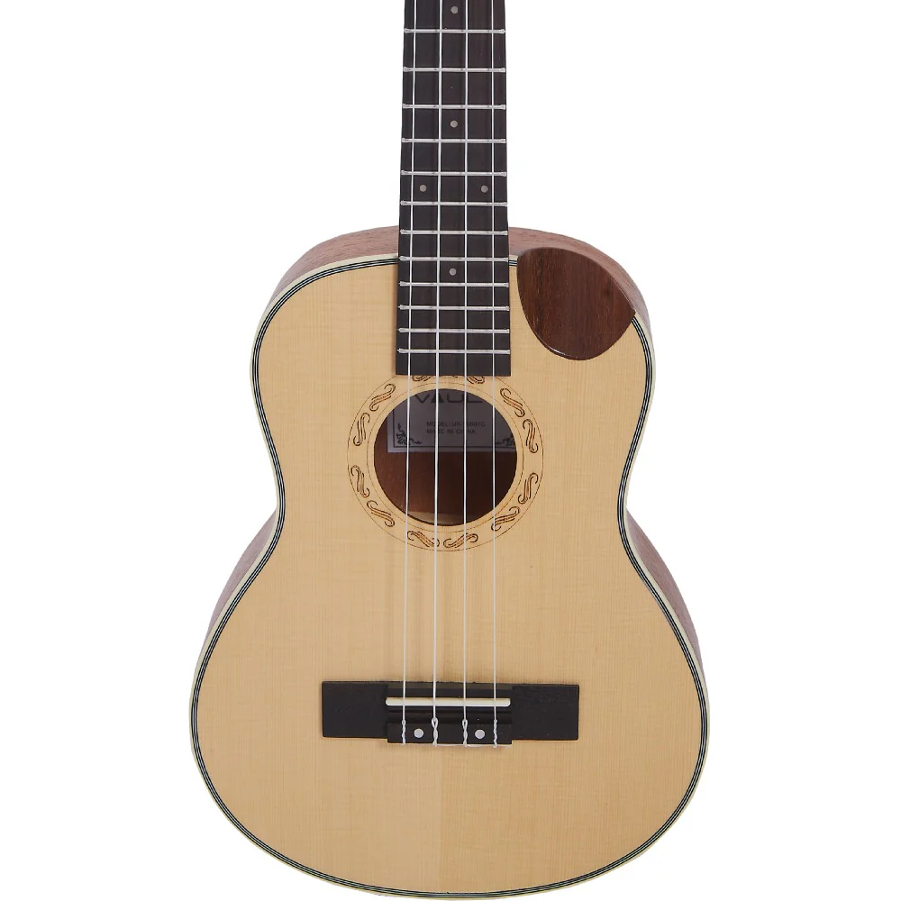 Vault UK-1000TC 26-Inch Solid Spruce Top Premium Semi Cutaway Tenor Ukulele - Image 6