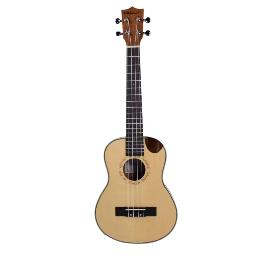 Vault UK-1000TCE 26-Inch Solid Spruce Top Premium Semi Cutaway Electro- Acoustic Tenor Ukulele