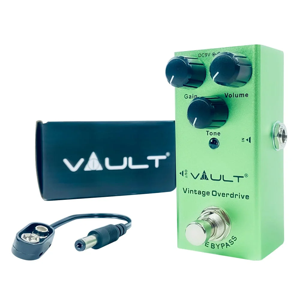 Vault Vintage Overdrive Effects Pedal With all Metal Body, Small Footprint & 3 Year Warranty - Image 8