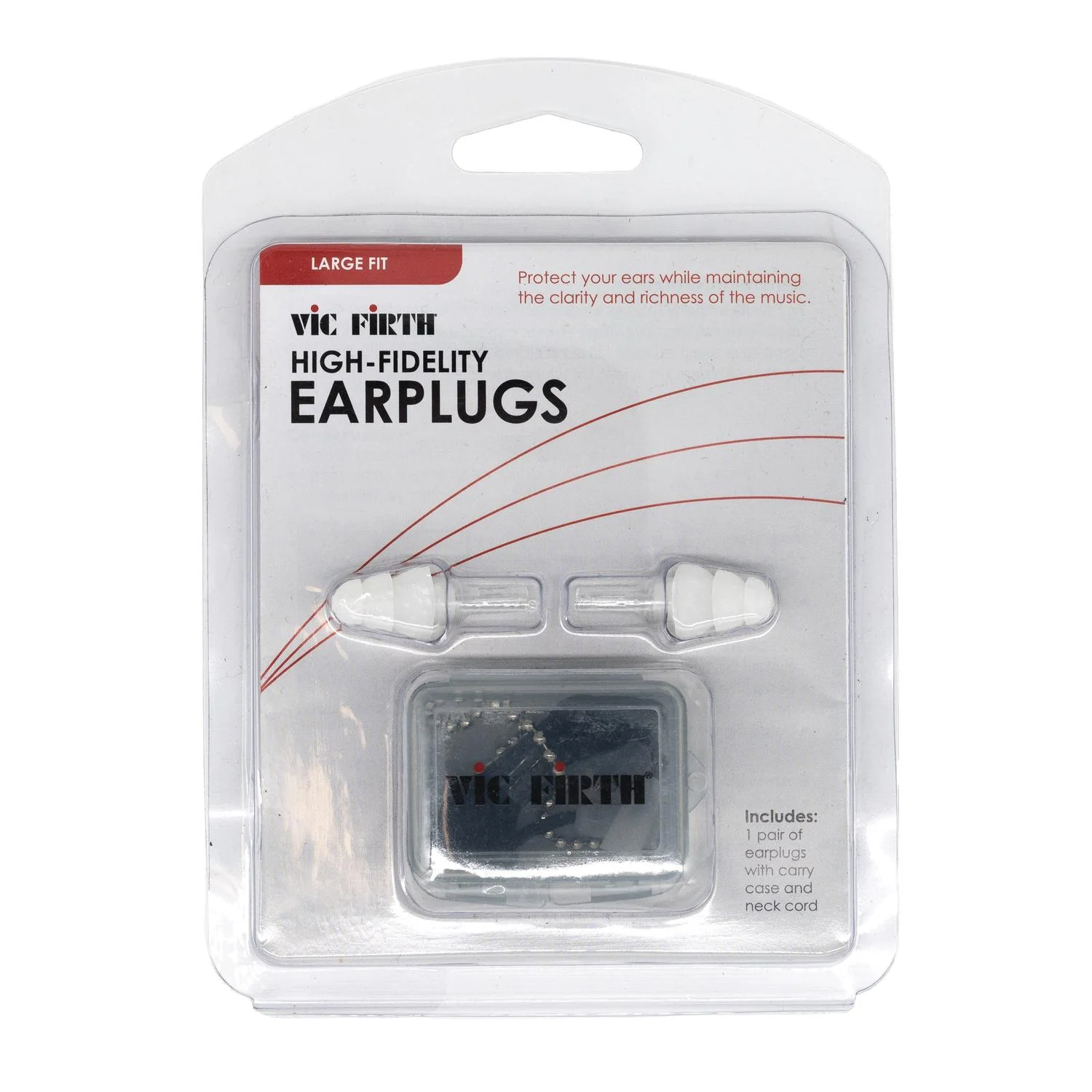 Vic Firth EAR PLUG L2 Large White Hifi Ear Plugs - Image 2