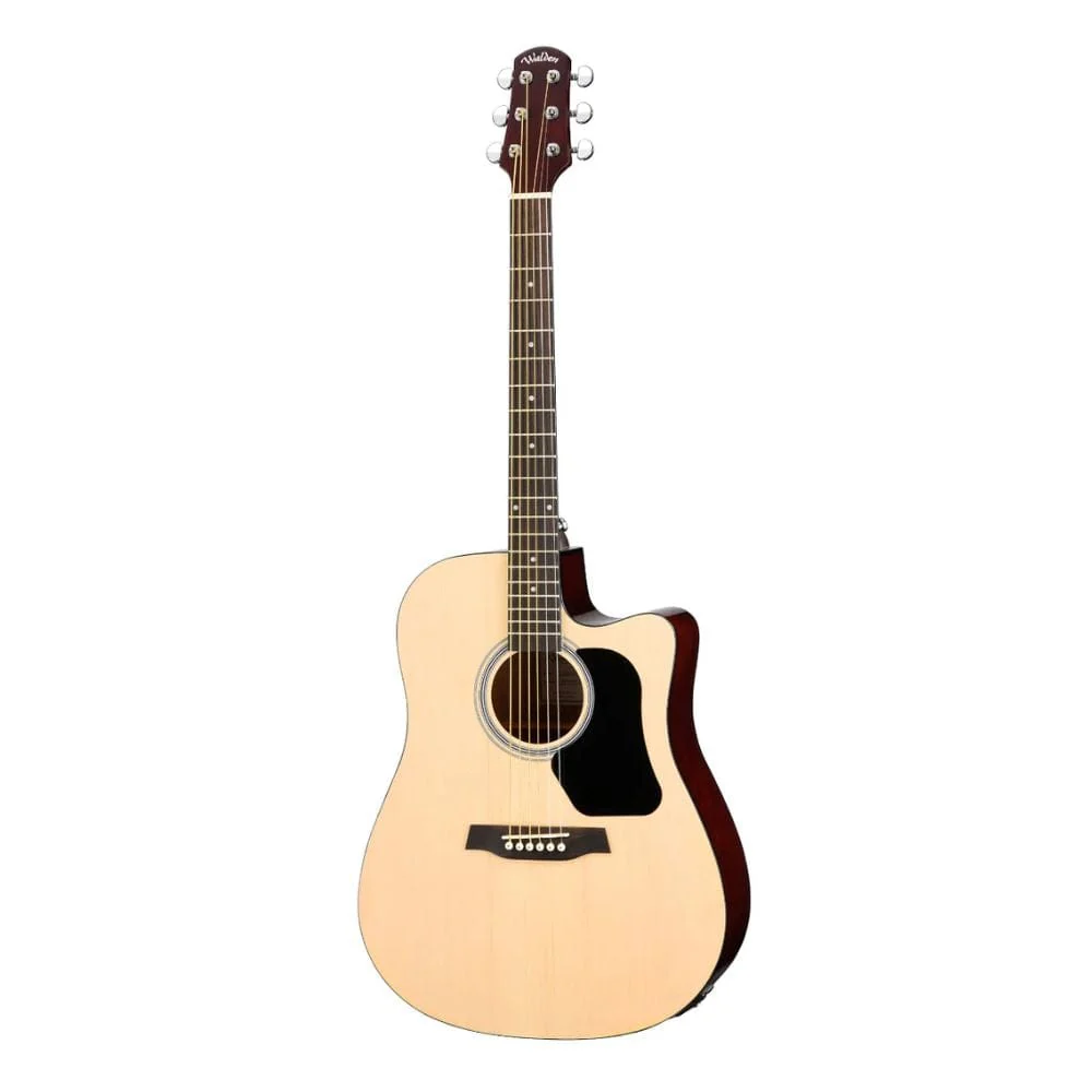 Walden D450CE Dreadnought Cutaway 6 String Electro Acoustic Guitar with Gig Bag