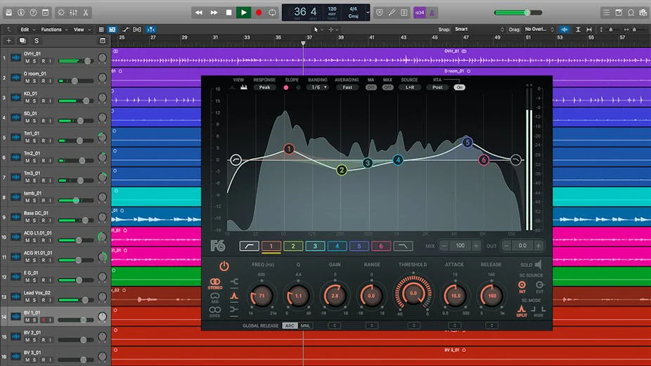 Waves F6 Floating-Band Dynamic EQ: Equalizer Plugin - Image 4