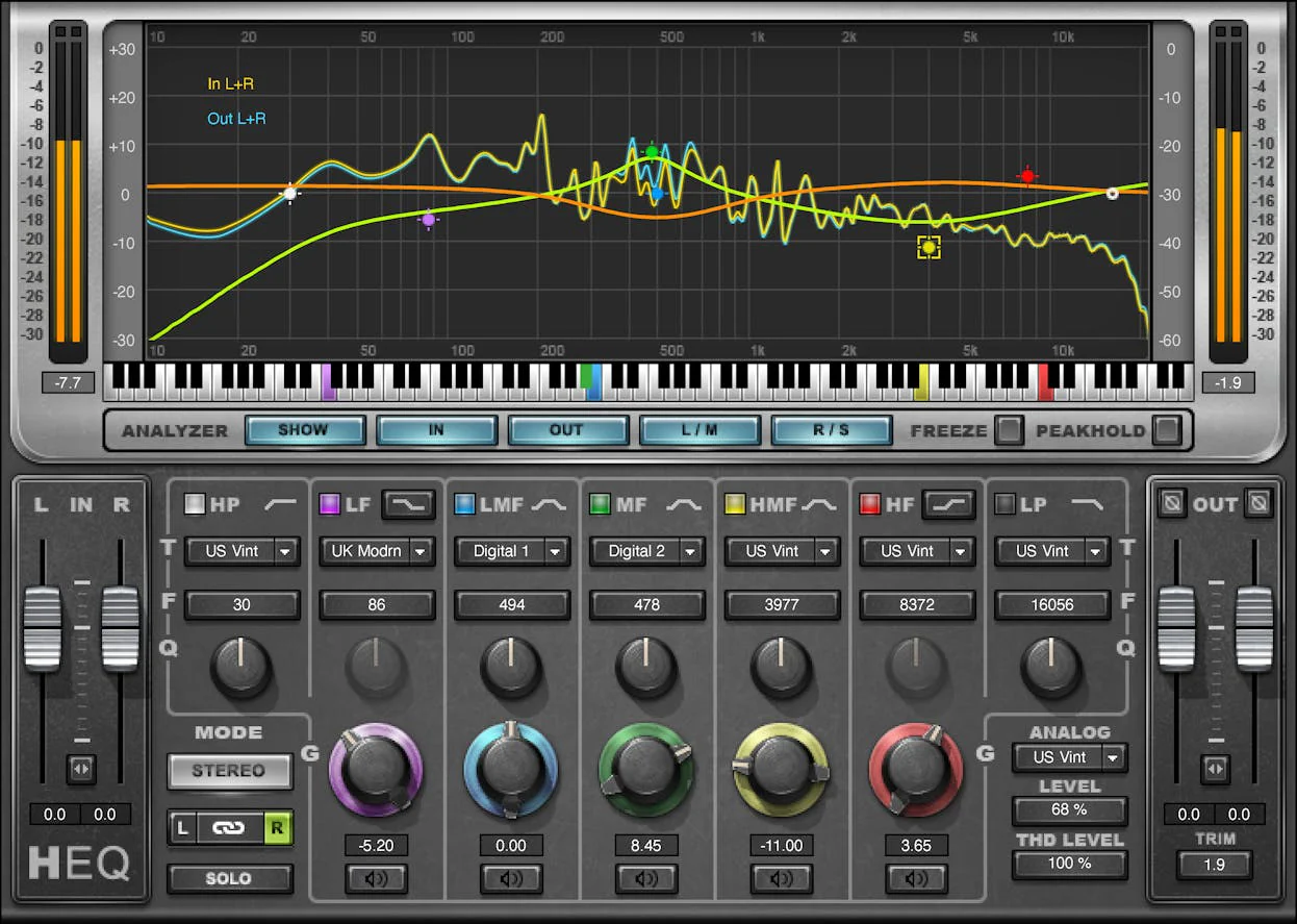 Waves H-EQ Hybrid Equalizer: Hybrid Equalizer Plugin - Image 2