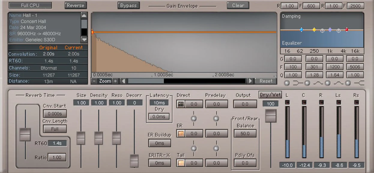 Waves IR360 Convolution Reverb: Convolution Reverb Plugin - Image 2