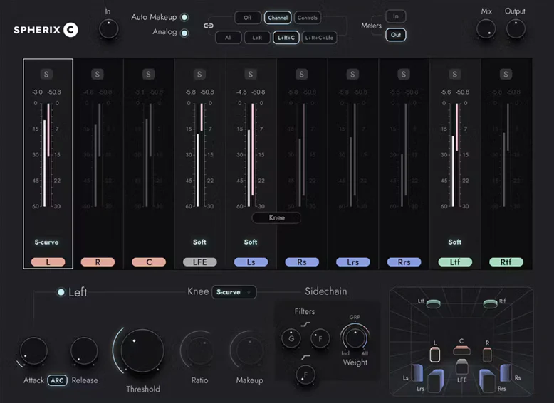 Waves Spherix Immersive Compressor & Limiter: Compressor/Limiter Plugin - Image 2