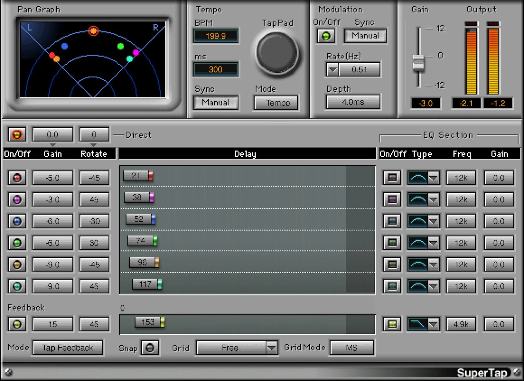 Waves SuperTap: Tap Delay Plugin
