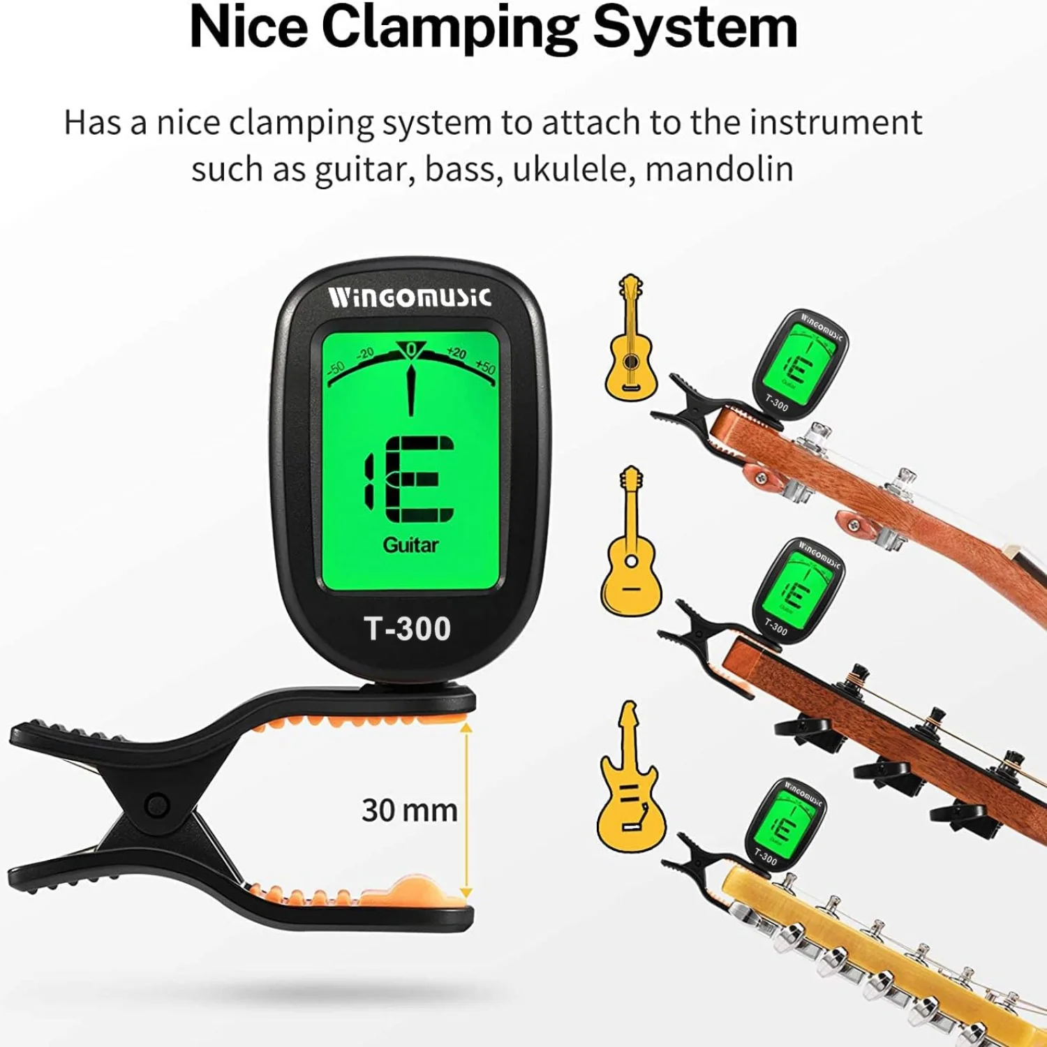 Wingo T-300 Guitar Tuner - Image 4