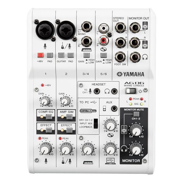 Yamaha AG-06 6 Channel Analog Mixer with USB Audio Interface