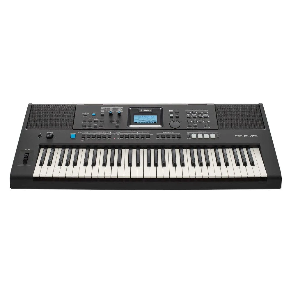 Yamaha PSR-E473 61-Key Touch-Sensitive Portable Keyboard with Polishing Cloth, Dust Cover, Online Lessons & Ebook - Image 3