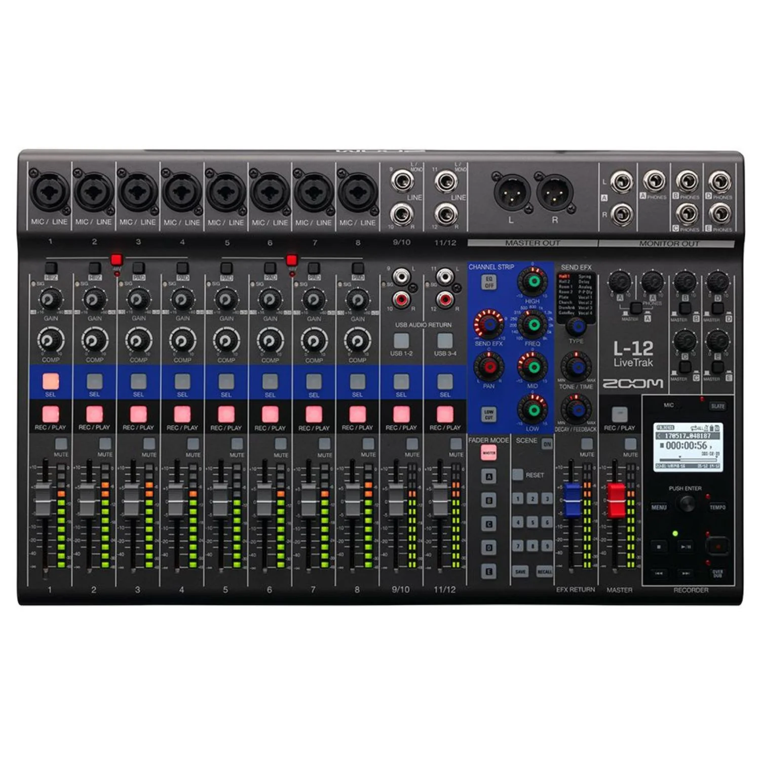 Zoom LiveTrak L‑12 12-Channel Digital Mixer